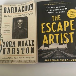 Barracoon and The Escape Artist books